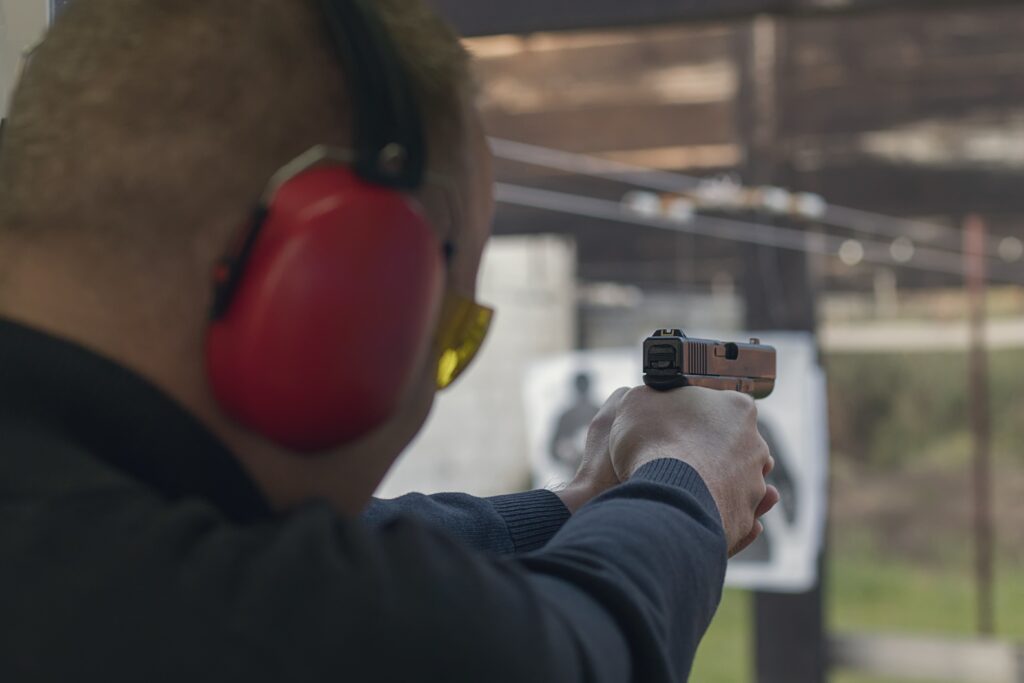 Shooting at Range - Concealed Carry Class in San Antonio Texas